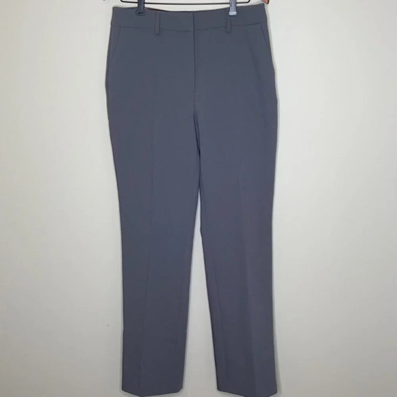 HILARY RADLEY NWT Straight Leg Trousers Dress Pants Grey High Waist Size 8 - Picture 10 of 10